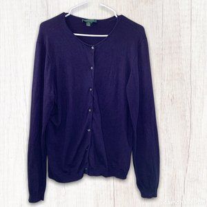 Ralph Lauren | Silk Long sleeve Top, XL